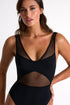 Shan Charlie Grid Mesh Plunging One-Piece - 42595-05-800